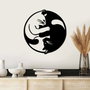 Wallity Accesorio decorativo de pared de metal Negro 54 x 56 cm